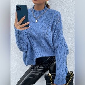 Knitted Batwing Sweater
